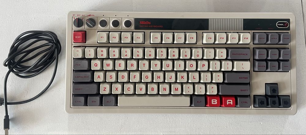 Механична клавиатура 8BitDo - Retro 108, безжична, Kailh Box V2, N Ed.