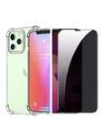 Husa Silicon Ramforsata si Folie Sticla Iphone 14/15/16E PRO MAX PLUS