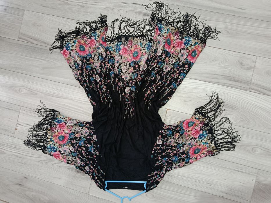 Cardigan tunica bolero chimono elegant cu franjuri flori mărime XL-XXL