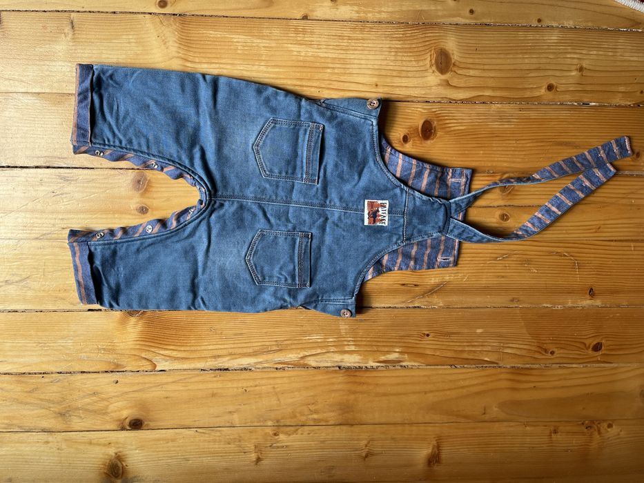 Salopeta captusita copii din blugi FATFACE 6-9 luni