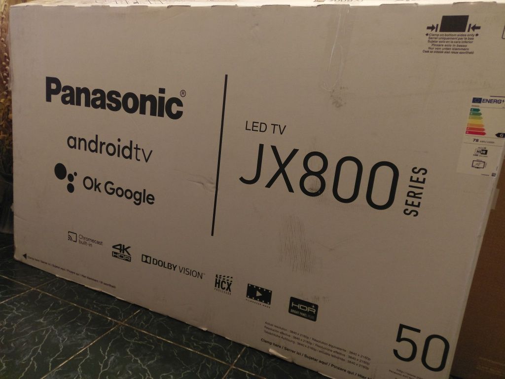 Panasonic 4K Android TX-50JX800 NOU garantie