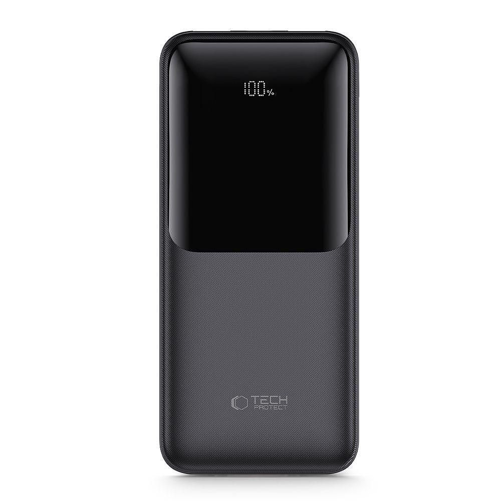 Допълнителна батерия tech-protect pb02 power bank 10000mah 22.5w черна