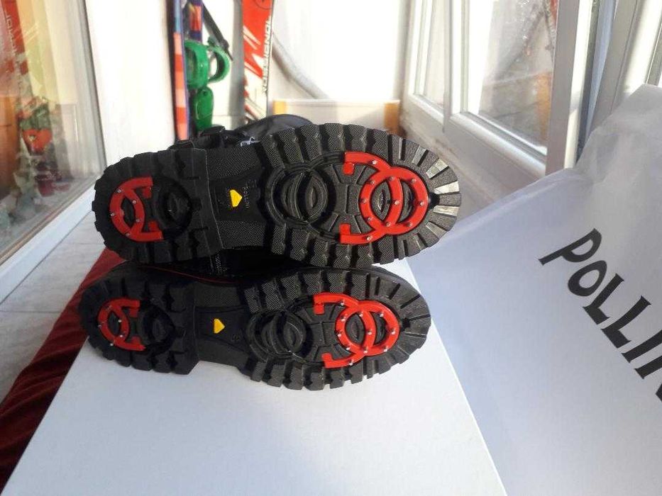 POLLINI Cizme, ghete înalte din piele,  calitate , sistem antiderapant