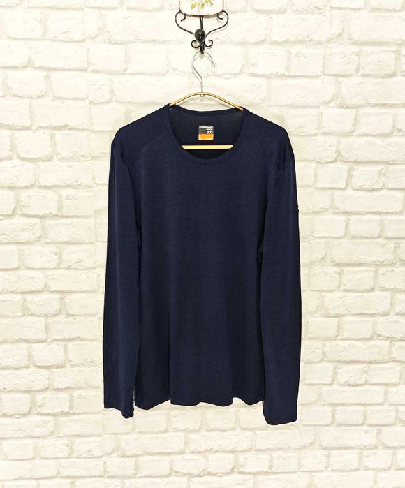 Icebreaker Мериносова вълна оригинална мъжка фланелка размер L