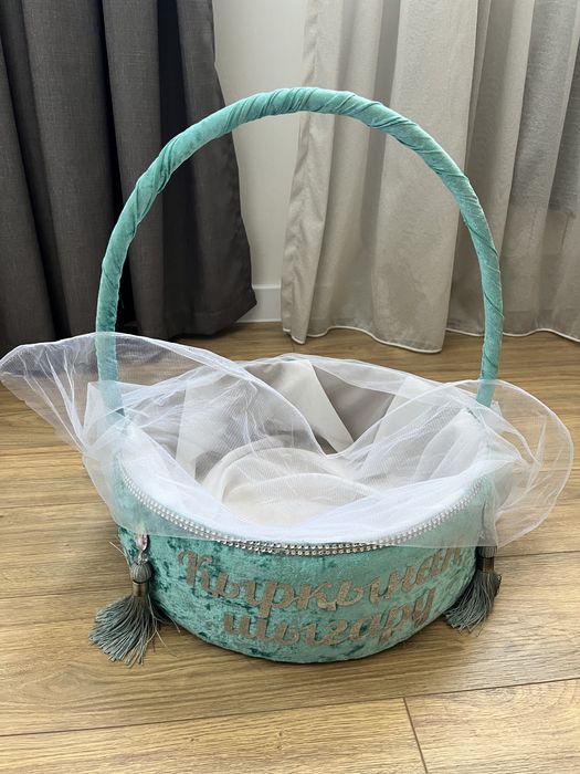 Корзинка голубая