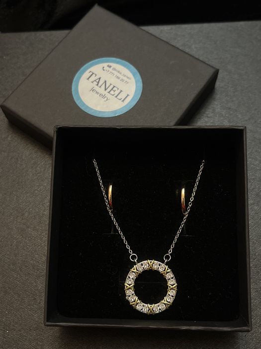 Набор украшений Новый 3.500 тенге из нержавеющей стали с цирконами