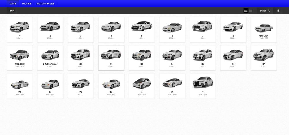 Сервизна база данни за автомобили + камиони + мотоциклети