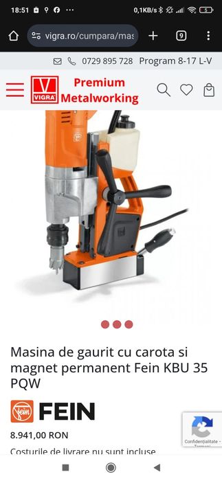 Mașină cu talpa Magnetica Fein KBU35PQ