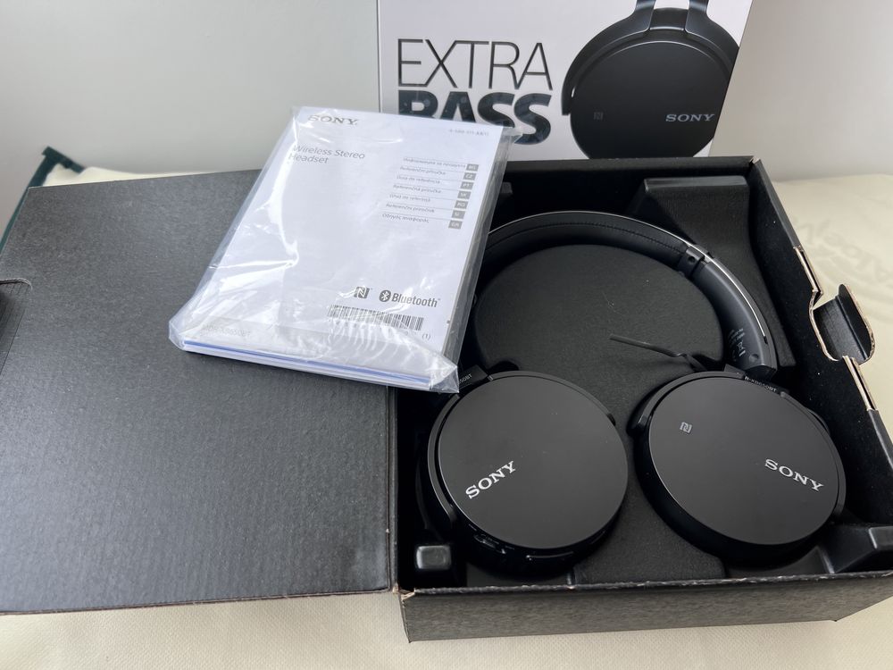 Casti Sony MDRXB650BT, Bluetooth, Wireless, Extra-bass, Negru