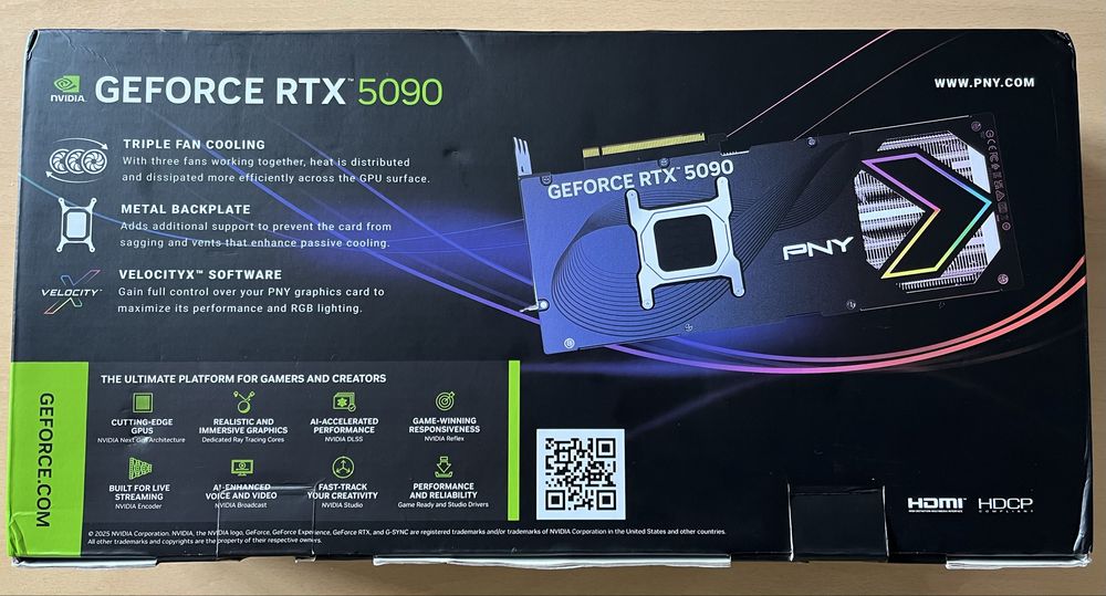 Placa video PNY GeForce RTX 5090, 32GB GDDR7