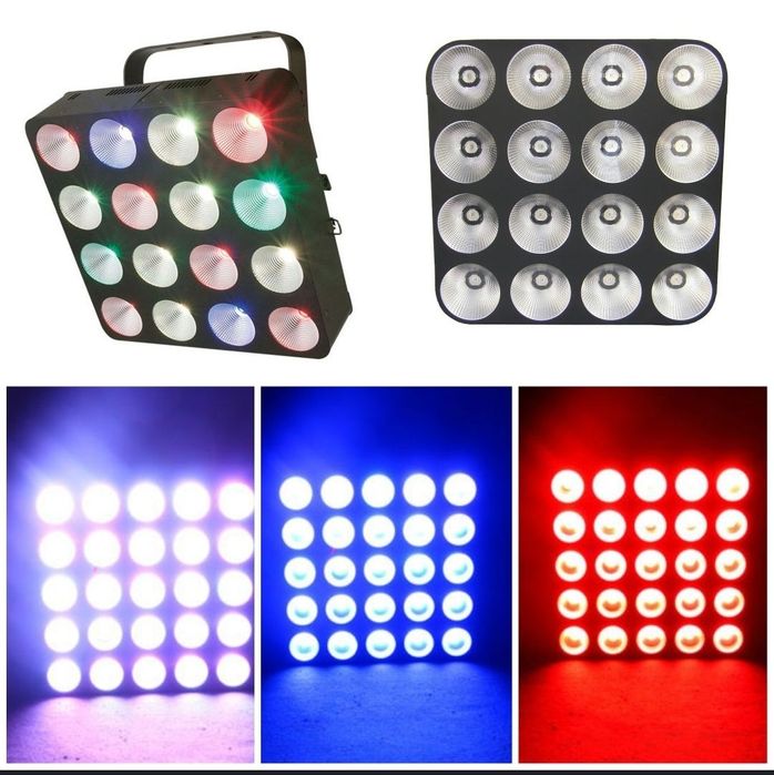lumini led blinder matrice rgb  16 x 30w