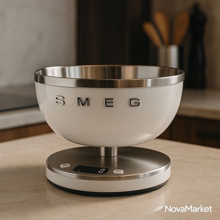 Кухонные весы с чашей Smeg Style — точность и премиальный дизайн