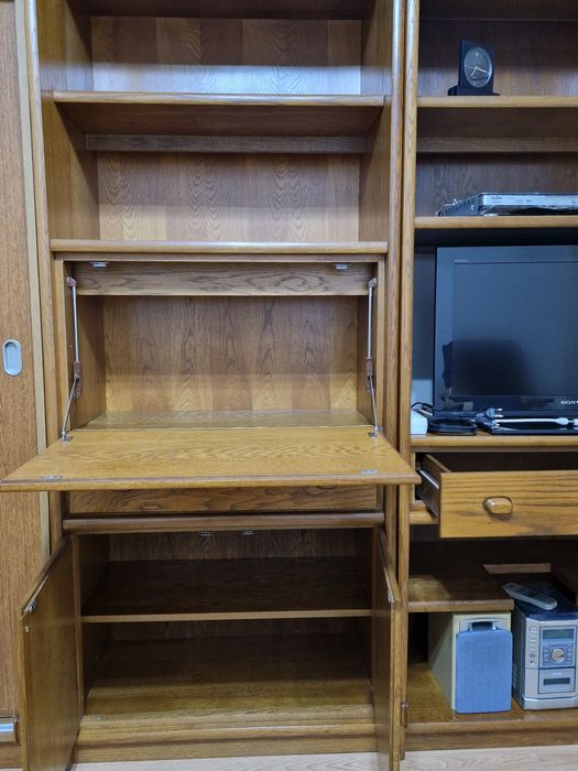 Biblioteca 3 corpuri lemn masiv