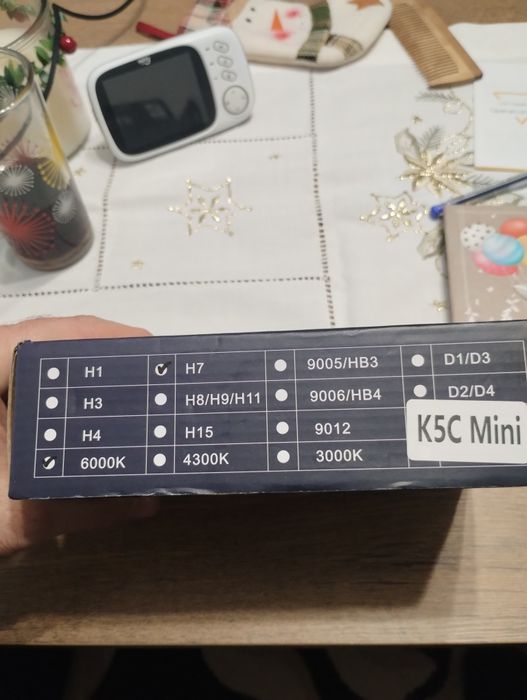 H7 LED 6000k Dawn Кnight K5C mini.Нови!