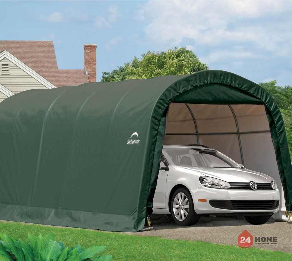 Гараж за автомобил ShelterLogic 3×6.1х2.4 м, овален