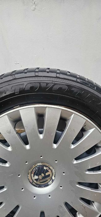 Железни джанти с капаци оригинални за vw touran 5*112*16