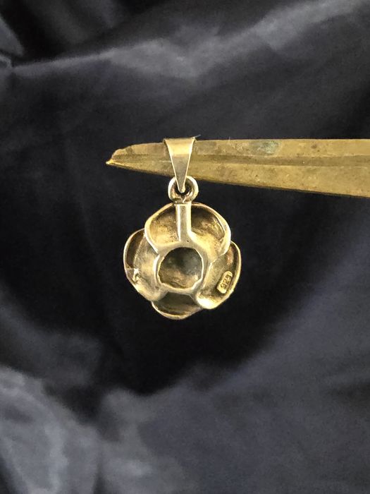 Pandantiv floare trandafir din argint 925