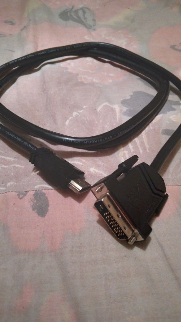 Cabluri hdmi dvi de 5 si 1,5 metri,  hama, adaptoare