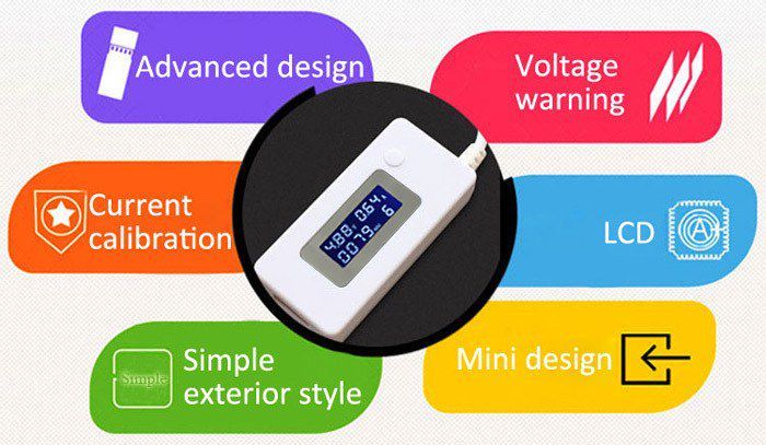 USB Tester Baterie Capacitate Acumulator Voltaj Incarcator Alimentator