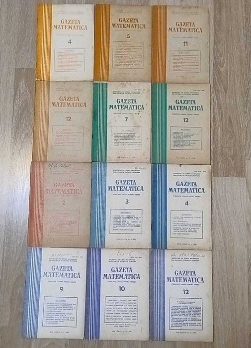 Set numere Gazeta matematică ('77-'81) - Societatea Științe Matematice