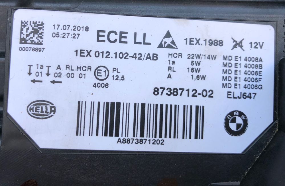 Фарове far Bmw LED фар за Бмв Ф30 Ф31 фейс Bmw 3 F30 F31 LCI