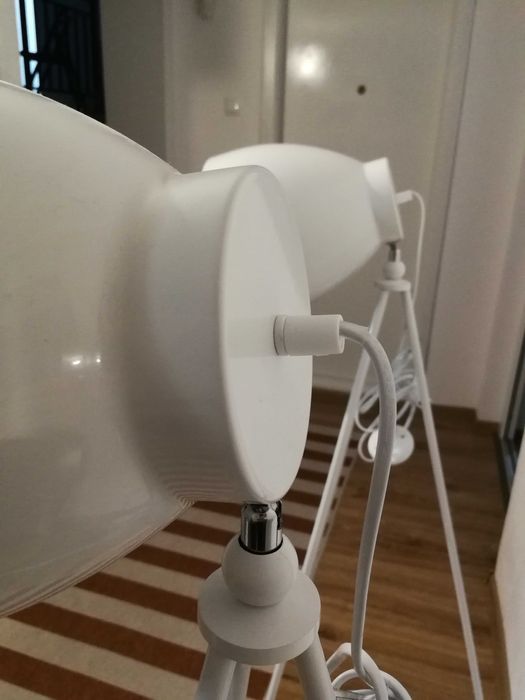 Lampadar vintage Dundee trepied de podea, Metal, E 27,