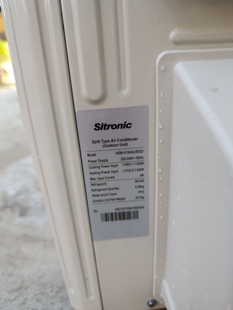 Продаётся кондиционер Sitronic 12 invertor.
