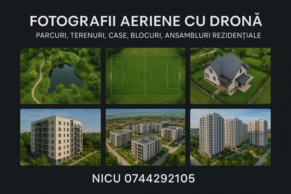 Filmare Foto Drona inspectii videoclip dji reclama teren casa acoperis