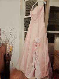 Rochie roz, elegantă, pentru domnișoare