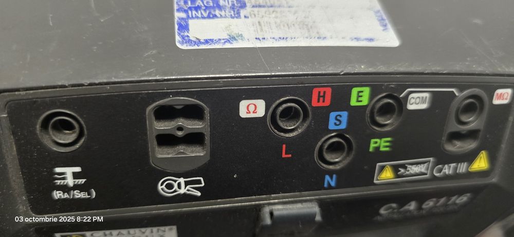 Vând Chauvin Arnoux 6116 Instalation tester