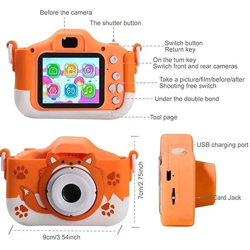 Дигитален детски фотоапарат STELS Q60s, Дигитална камера, Снимки, Игри