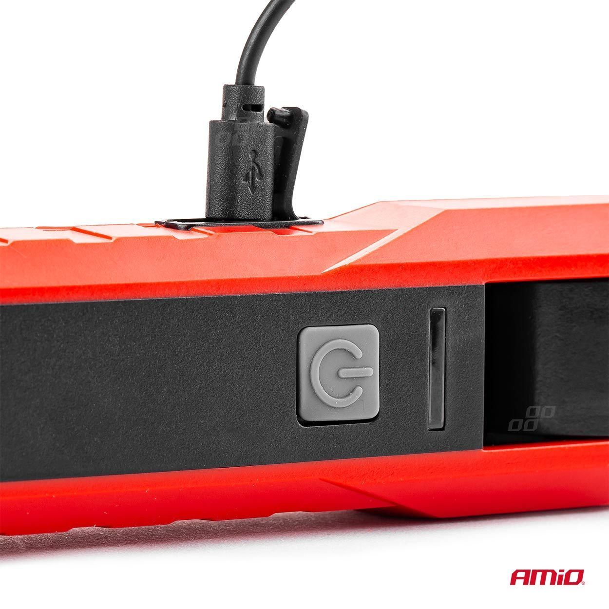 Lampa de lucru cu 1x COB + 1x LED, 450lm, 6500K, fixare magnet, carlig, cu acumulator, AMiO WT11
