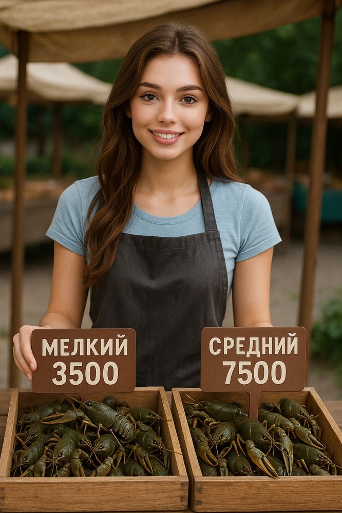 Прадаю живых и вареных раков