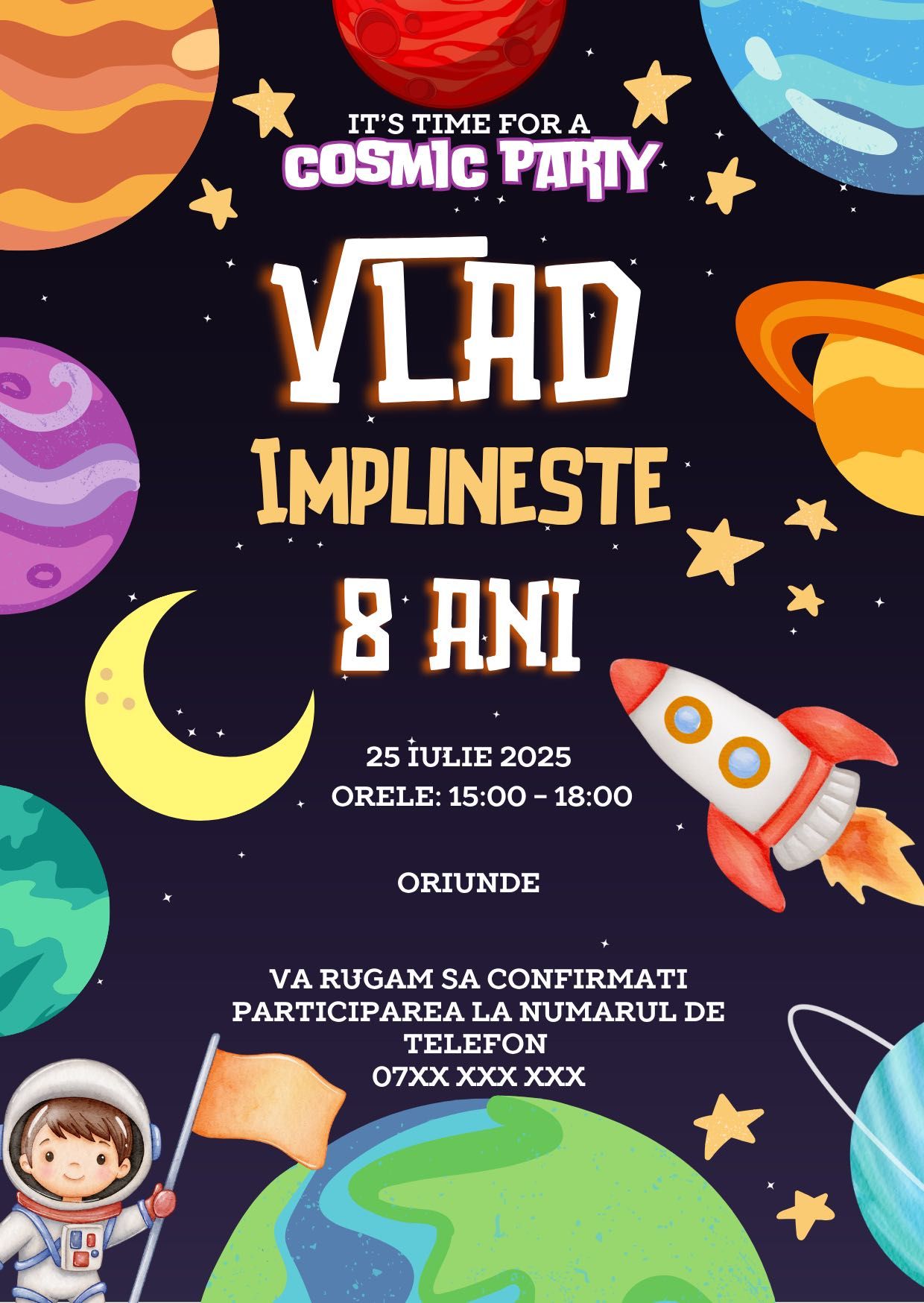 Transformă momentele speciale în invitații digitale memorabile
