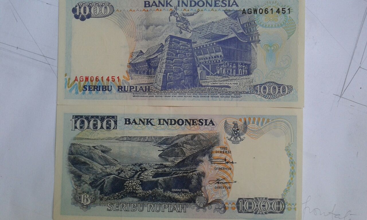 1000 Seribu Rupiah Indonezia 1992