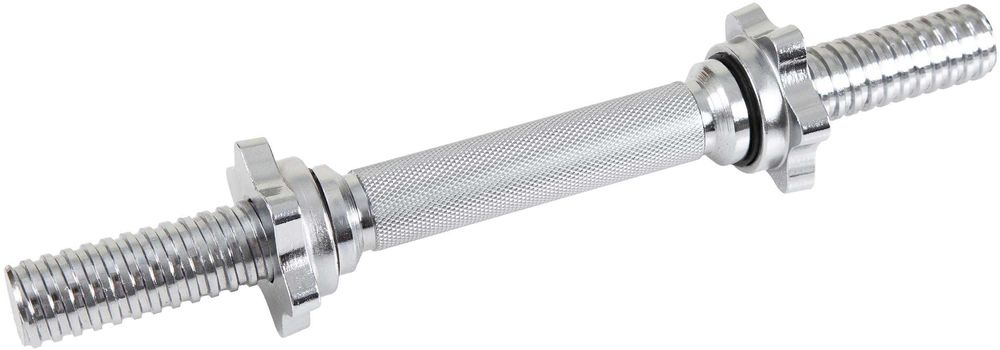 Къс Лост за Дъмбел ø30 мм - 35 см, Хромирана Дръжка за Дъмбел