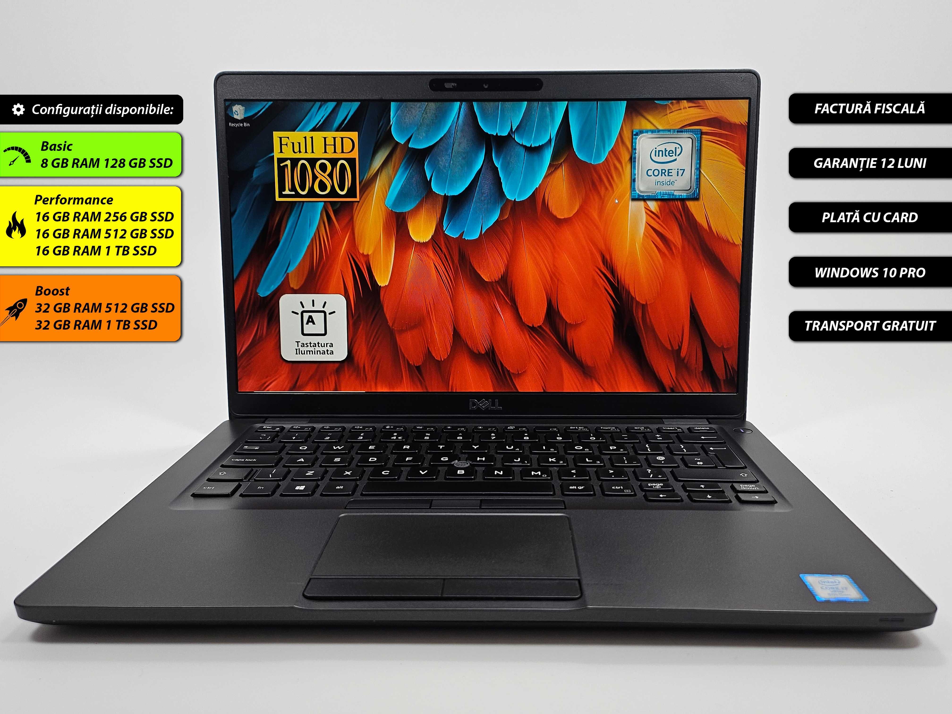 Laptop Dell Latitude i7 16 gb 512 gb SSD Impecabil Garantie 12 luni