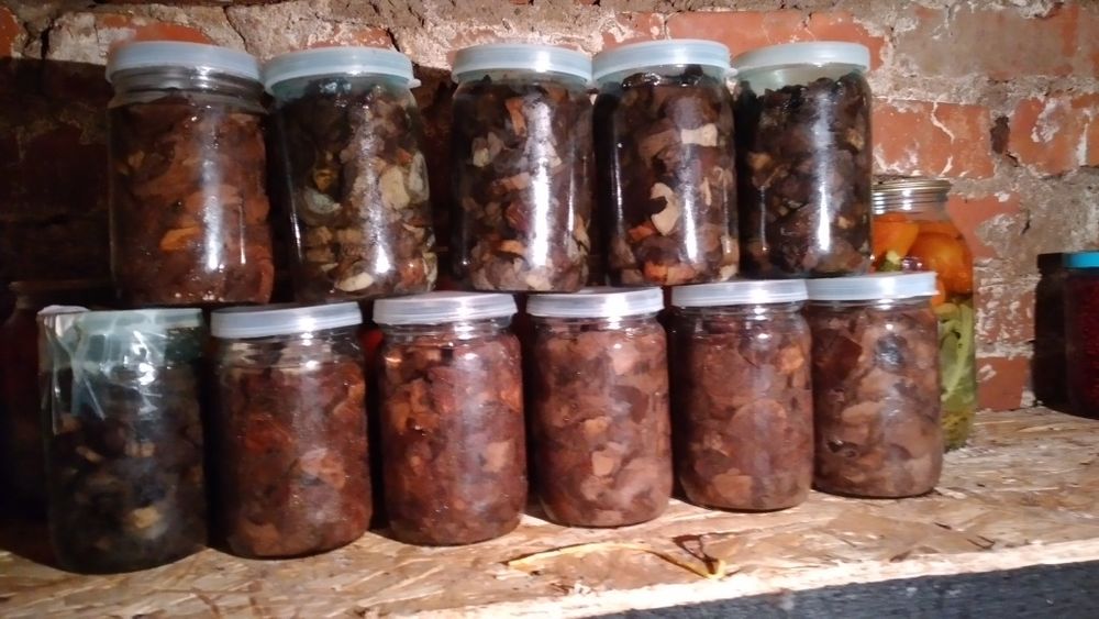 Продам белые грибы жаренные в  масле годятся жля ваших любимых ых блюд