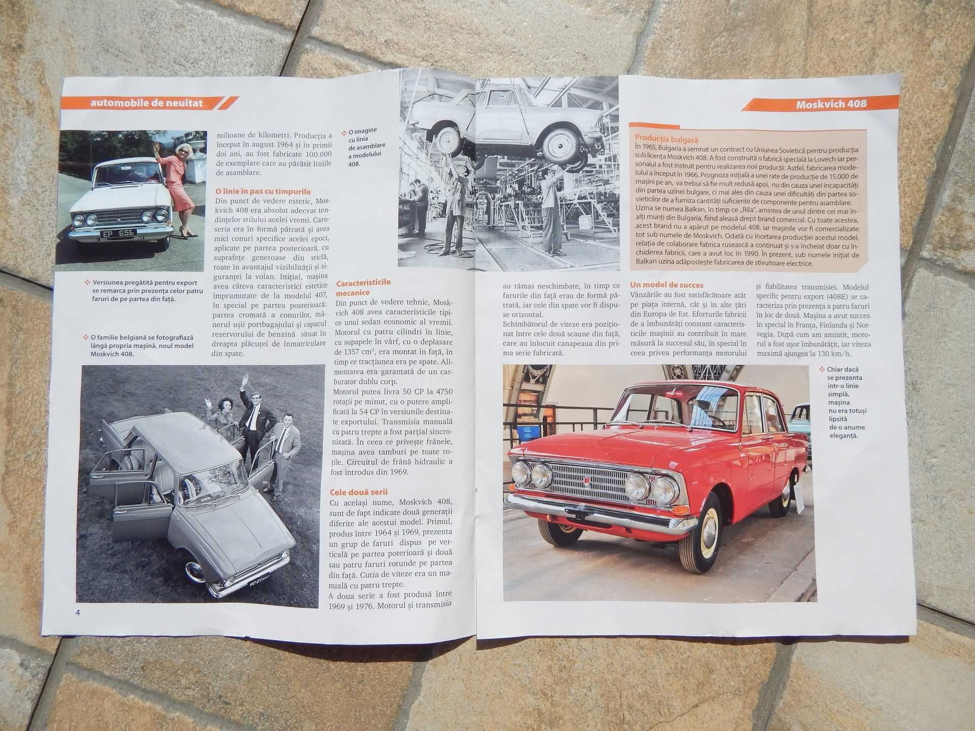 Revista prezentare istorie Moskvich 408 colectia Automobile de Neuitat