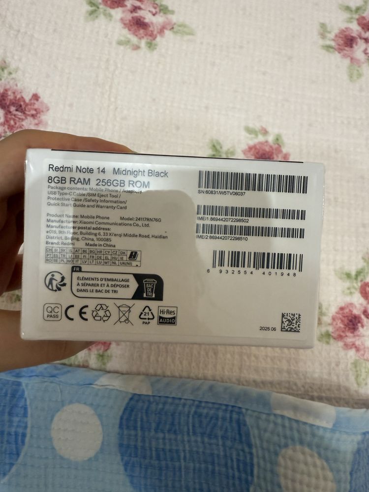 Redmi note 14 8|256gb новый yangi