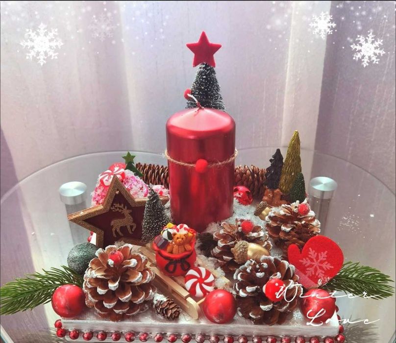 Ръчно изработена коледна декорация