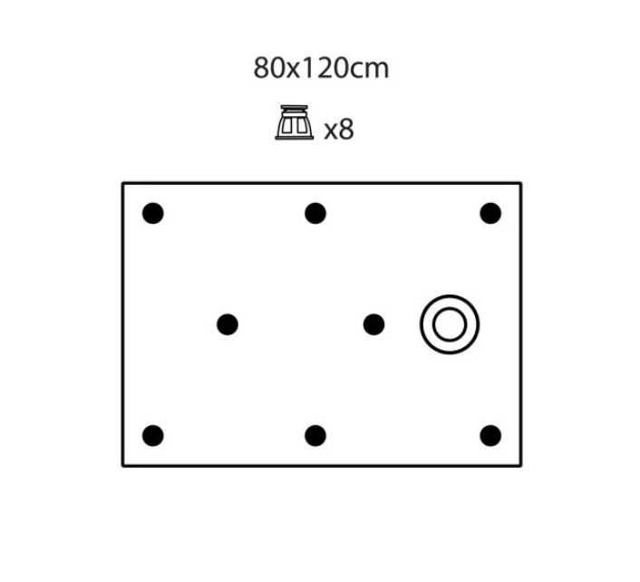 Cadita dus compozit 80x120