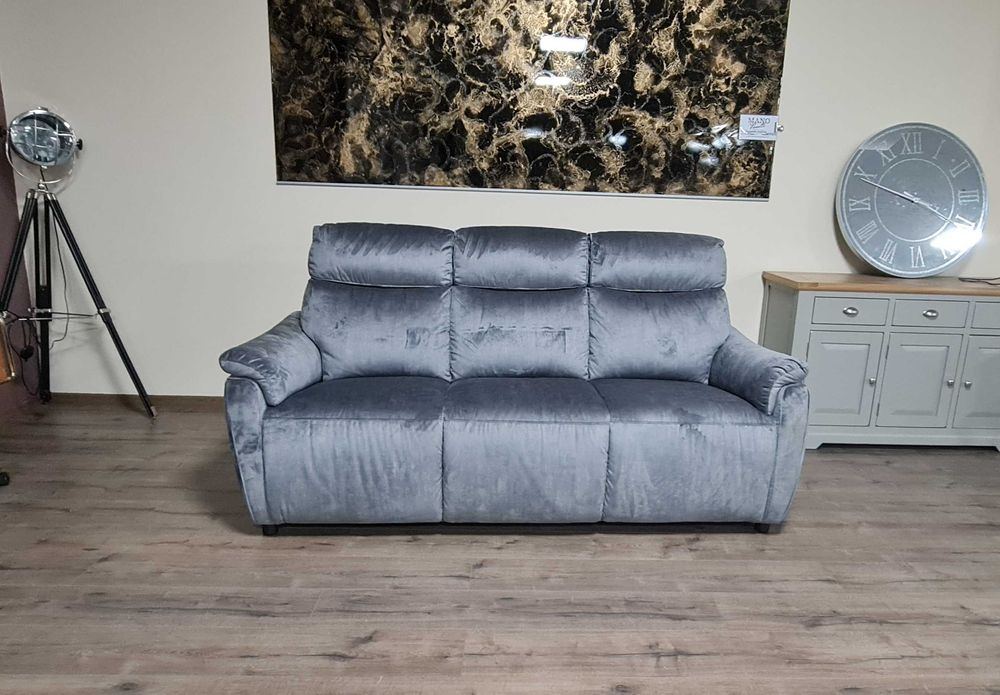 Сив диван тройка от плат плюш
