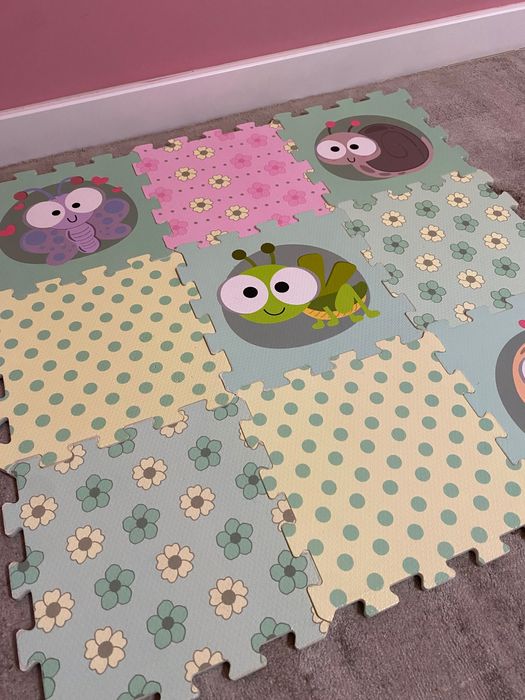 Термо килимче / Мек пъзел, 9 части Moni - Insect World