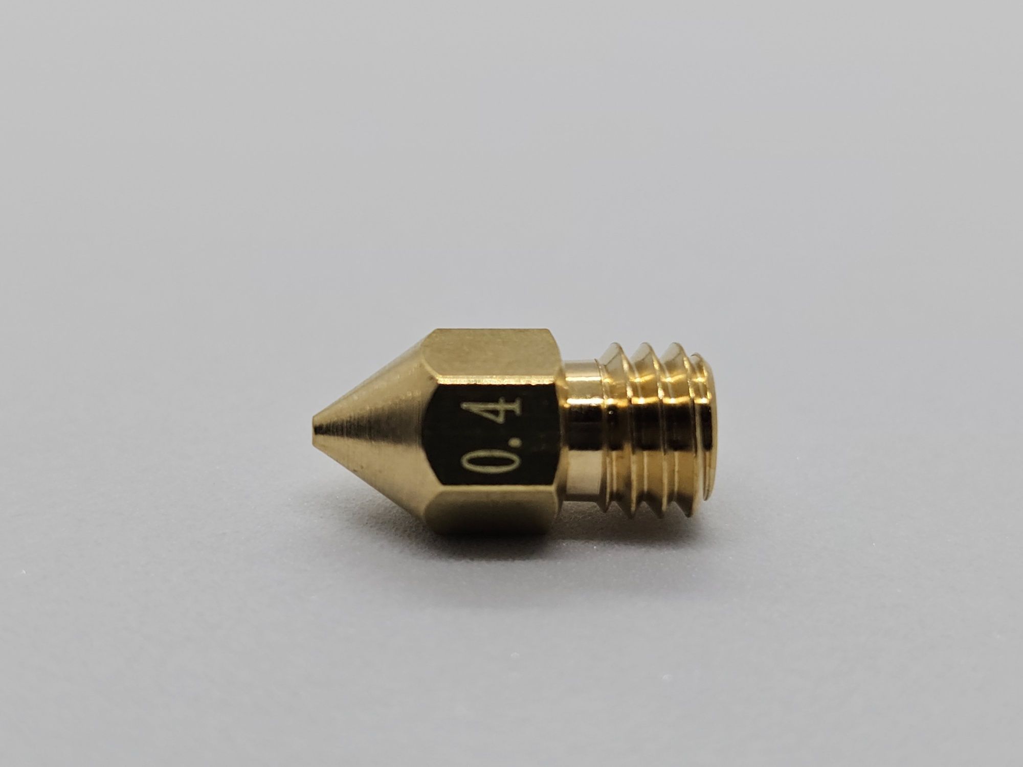 Месингова дюза MK8 0.4мм за 3D принтер / Brass nozzle MK8 0.4mm for 3D