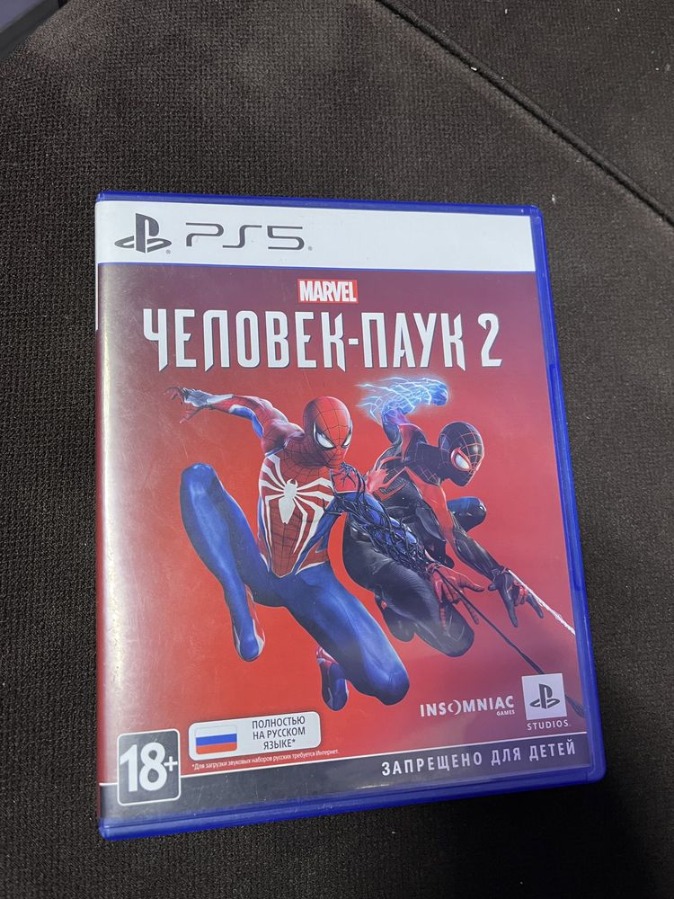 Человек паук 2, диск ps5 игра