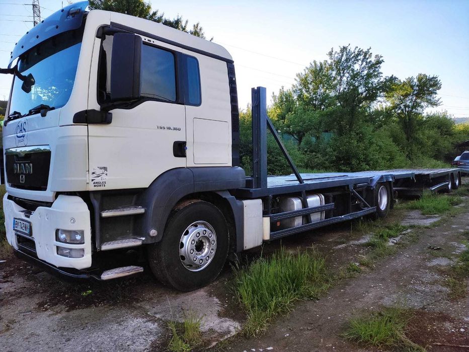Transportor auto/utilaje Man TGS E5, camion platforma