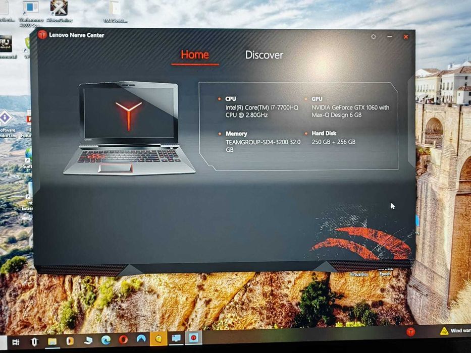 Laptop  Gaming Lenovo Legion Y520 32GB I7 7700HQ 1060 6GB