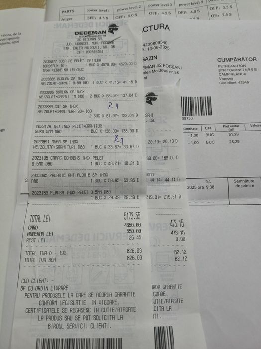 Vând sobă pe peleți,model Matilde.