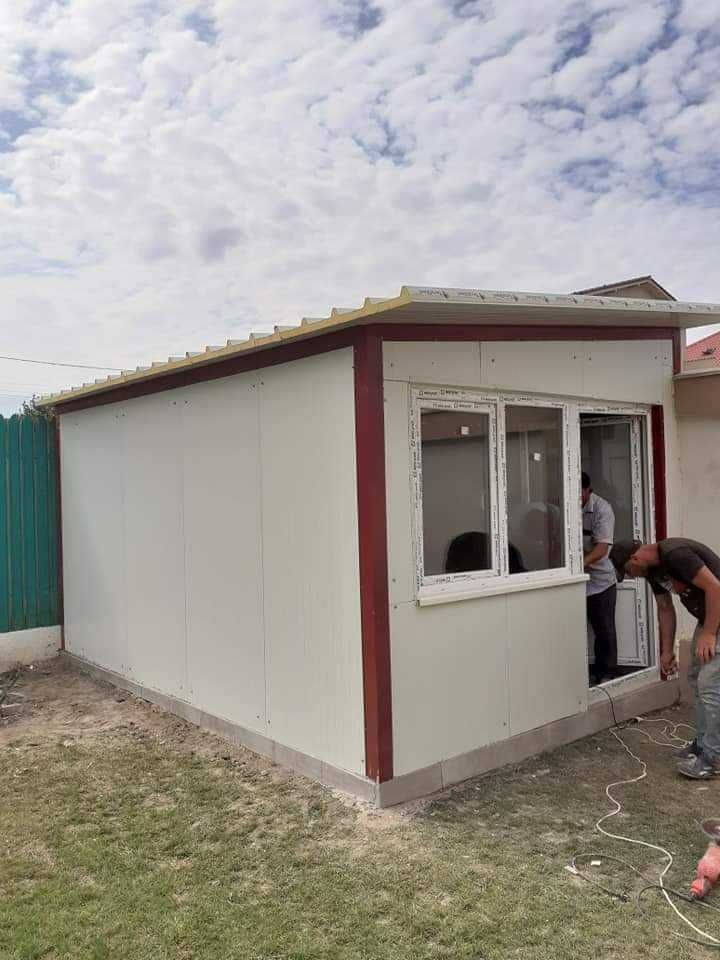 Casa modulara, garaje auto, containere din panou sandwich termoizolant